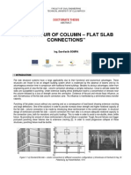 Behaviour and modelling of flat slab-column connections