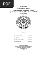 Download Makalah Pengembangan Produk-Validasi Metode Spektro by devitapurwardini SN246985437 doc pdf