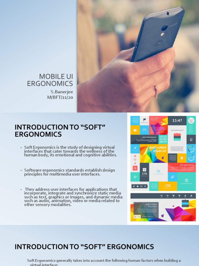 Mobile Ui Ergonomics | PDF | User Interface | Mobile App