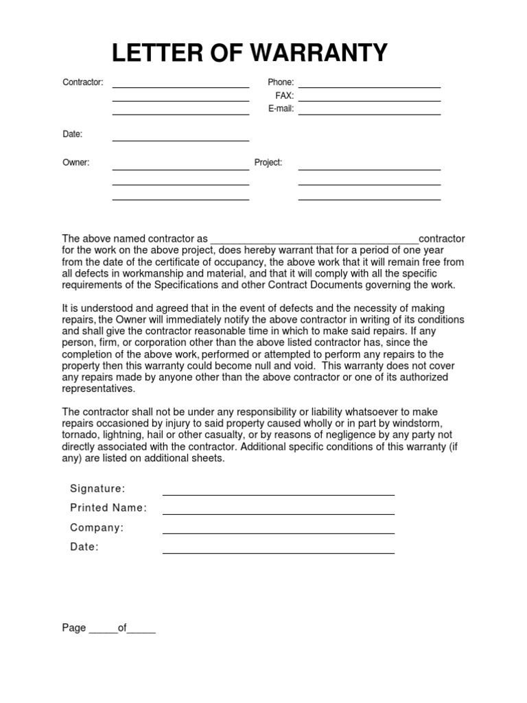 Subcontractor Warranty  PDF  Legal Concepts  Social Institutions In collateral warranty agreement template