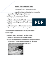 Freshwater Pollution Guided Notes