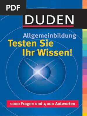 Duden Allgemeinbildung 1000 Fragen Testen Ihr Wissen - 
