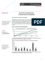 Practice Essentials Selecting a Dividend Index 3 Factors Worth Considering