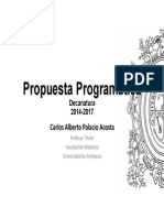 Propuesta Programática decano Carlos Palacio 2014-2017