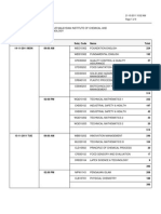 Final Exam Schedule