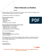 Cotizacion Pack Vehicular La Positiva