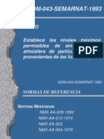 Niveles máximos de emisión de partículas de fuentes fijas