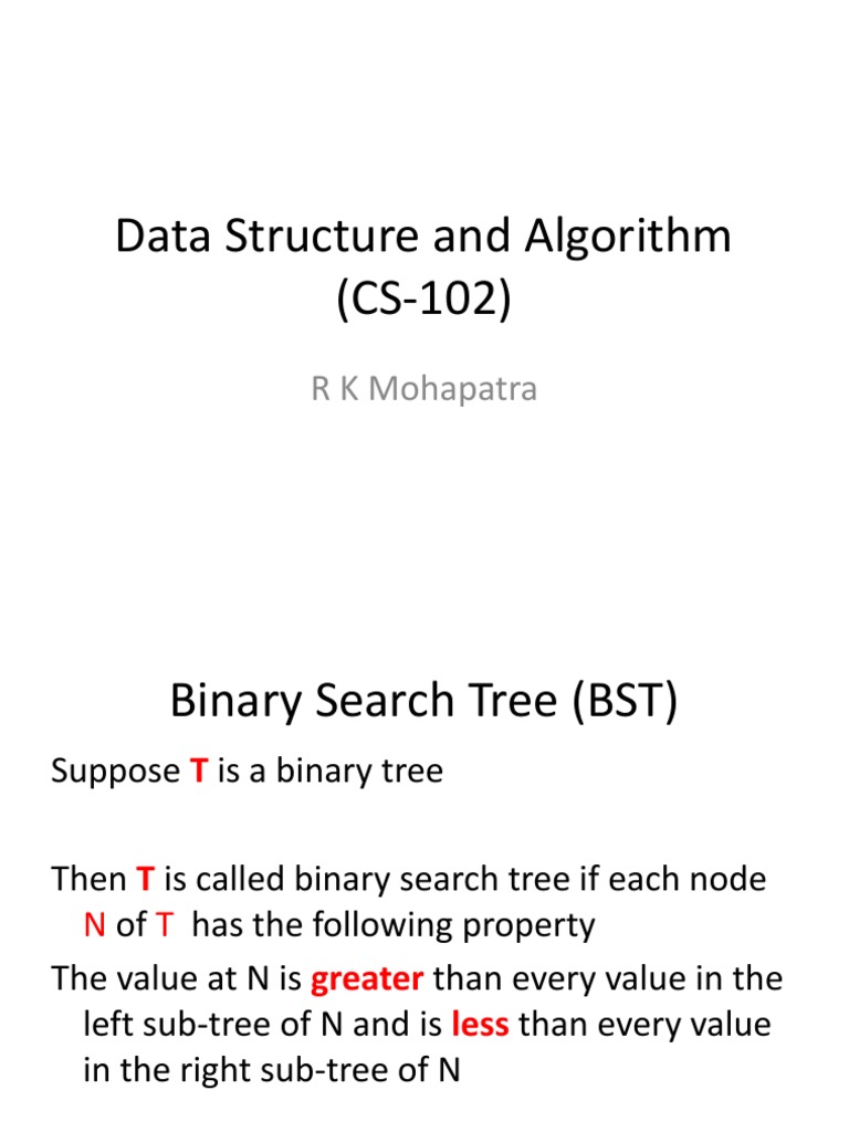 Binary Search Tree | PDF