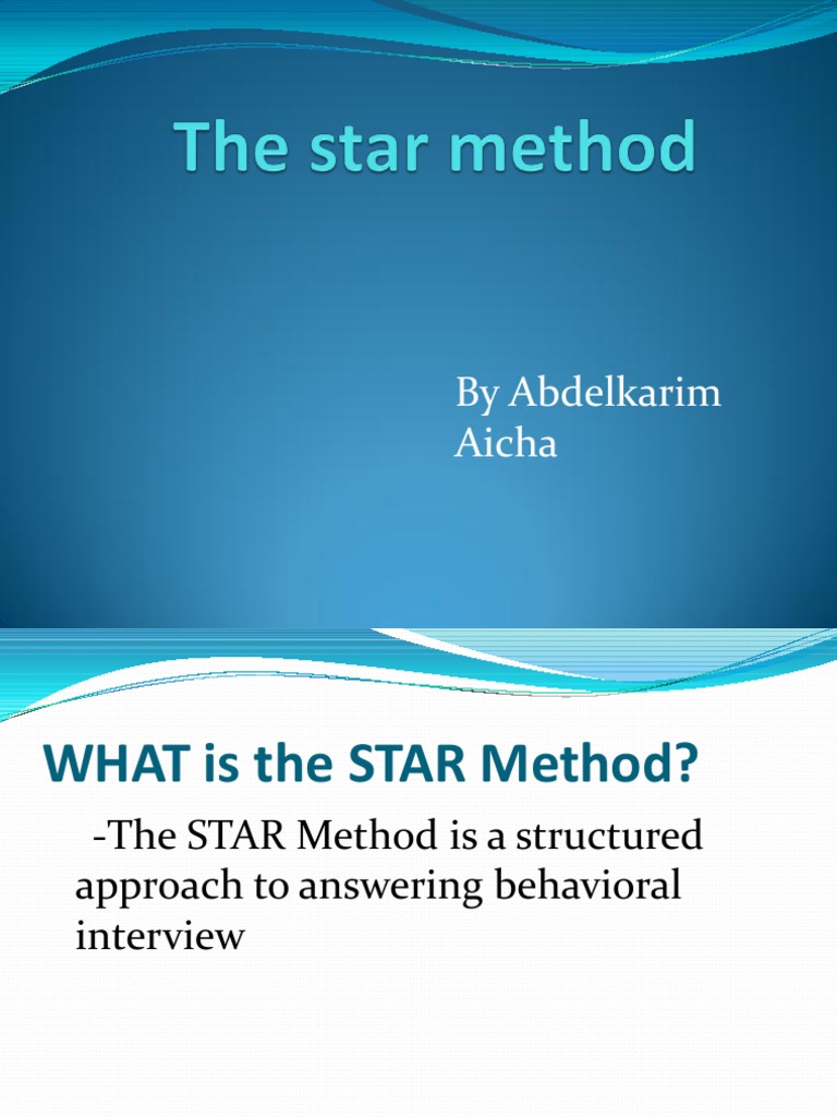 Star Method | PDF