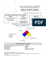 Hoja de Seguridad GAS Natural