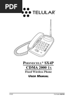 Manual Telular SX4P