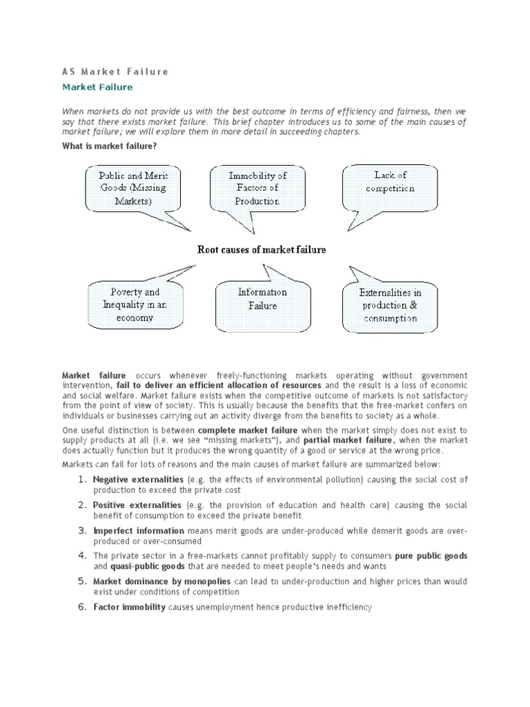 😀 Reasons for market failure. 8 Major Causes of Market Failure