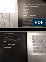 Intercambiar Información Personal y Presentar A Otras Personas