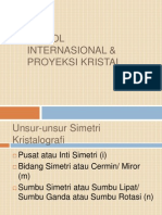 Unsur Simetri dan Proyeksi Kristal