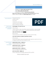 Resume For Portfolio Website