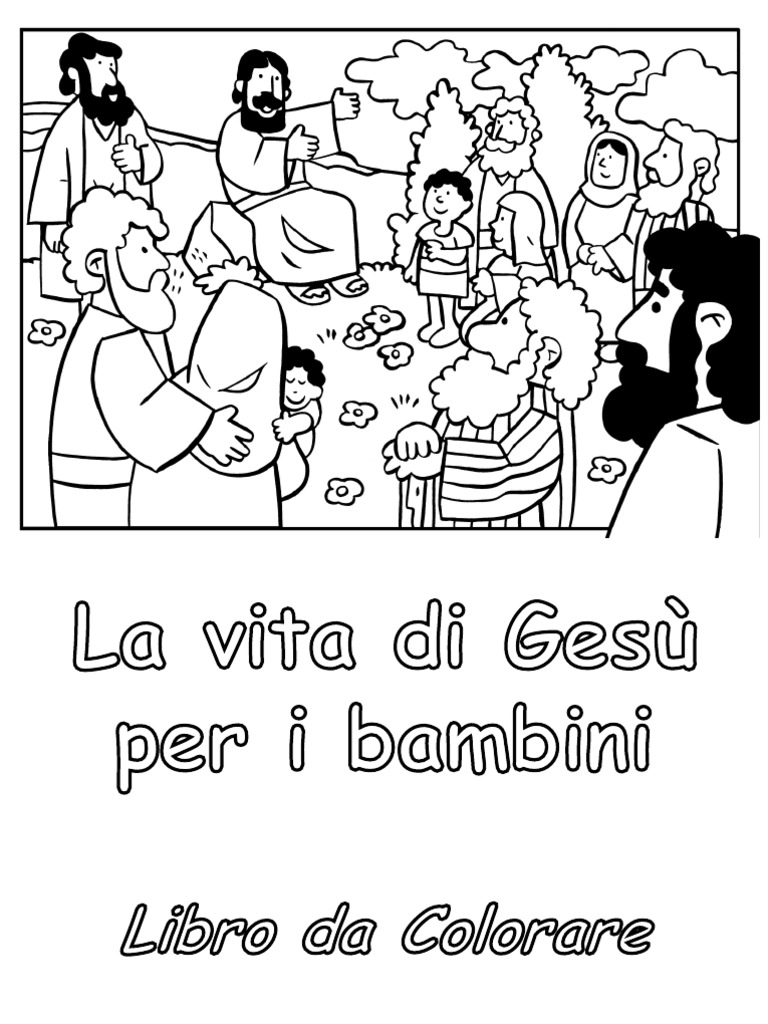 La Vita Di Gesù - Libro Da Colorare | PDF