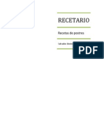 Recetario