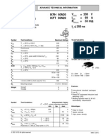 Hiperfet Power Mosfets: V 200 V I 60 A R 33 M T 250 Ns Ixfh 60N20 Ixft 60N20