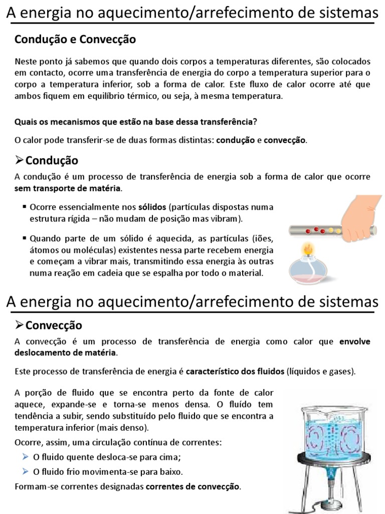 Condução e Convecção | Download grátis PDF | Condutividade térmica ...
