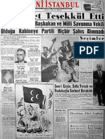 1960-1961 Önemli Gazete Manşetleri