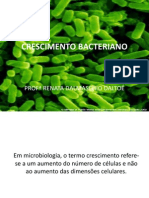 CRESCIMENTO BACTERIANO