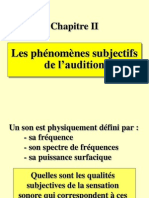 Audition 2 Phénomènes Subjectifs