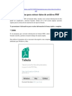 4 Herramientas para Extraer Datos de Archivos PDF