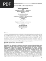 An Overview of the Anthropological Theories