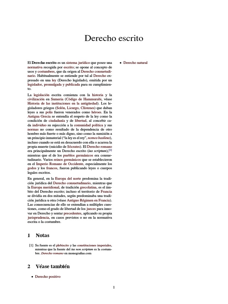 Derecho Escrito