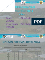 Pembentangan KPI UPSR Sekolah 2014