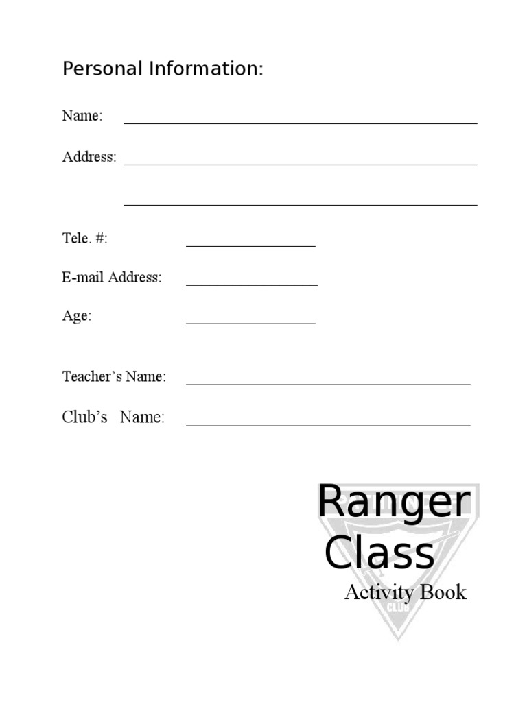 Pathfinder Ranger Class Workbook | PDF | Revelation