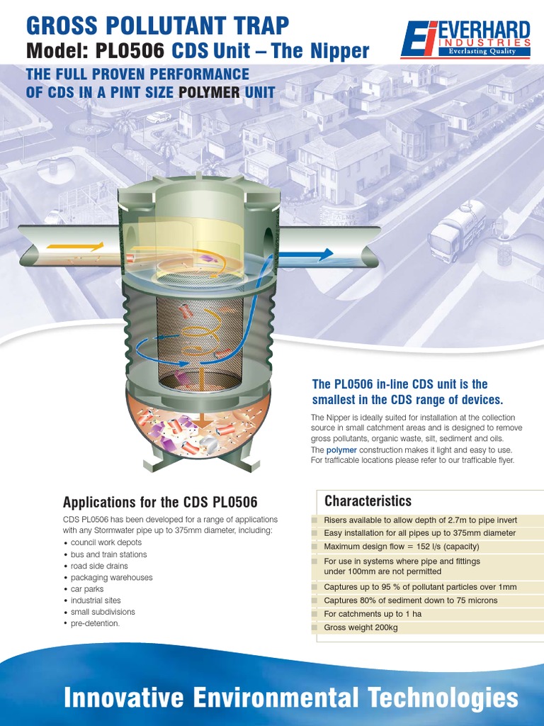 CDS PL0506 Nipper Gross Pollutant Trap | PDF