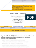 The Effects of Governance on Relational and Formal Contracts