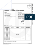 Lm78Xx / Lm78Xxa 3-Terminal 1 A Positive Voltage Regulator: Features Description