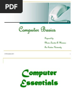 Computer Basics: Prepared By: Maria Lourdes A. Mariano Far Eastern University