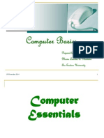 Computer Basics: Prepared By: Maria Lourdes A. Mariano Far Eastern University