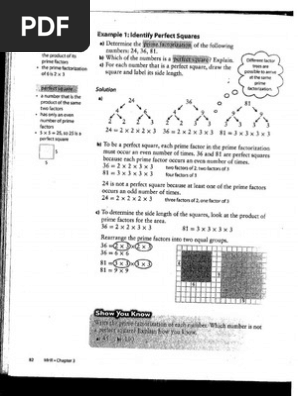 perfect squares