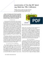 2013 Broadband Characterization of On-Chip RF Spiral Inductor Using Multi-Line TRL Calibration