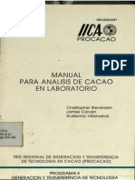 Manual para El Analisis en Laboratorio Del Cacao