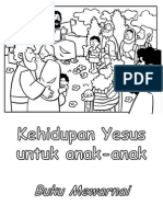 Kehidupan Yesus Untuk Anak-Anak - Buku Mewarnai