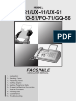 Telefax FO11 Manual