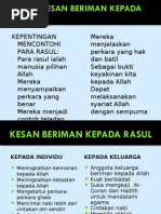 Unit 4 Kesan Beriman Kepada Rasul