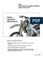 2002 Cannondale E440 C440 Owners Manual
