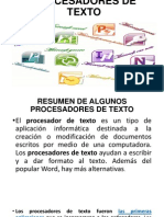 Procesadores de Texto