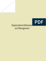 Organizational Behavior and Management