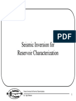 Seismic Inversion for Reservoir Characterization