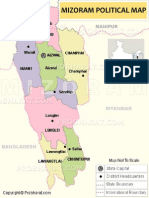 Mizoram Political Map
