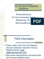 Network Intrusion Detection Systems: Randy Marchany VA Tech Computing Center Blacksburg, VA 24060 Marchany@vt - Edu