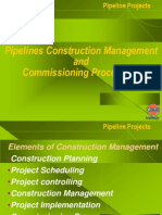Pipeline Construction Management Commissioning