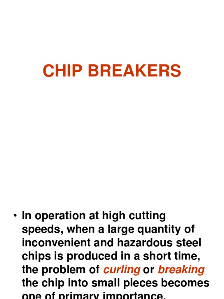 CHIP_BREAKERS.ppt Screw Metalworking